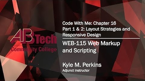 Code With Me - Chapter 16-1 & 2: Layout Strategies and Responsive Design