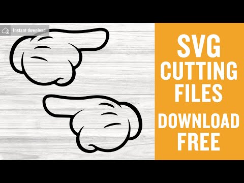 Mickey Hands Svg Free Cut Files for Cricut Silhouette Free Download