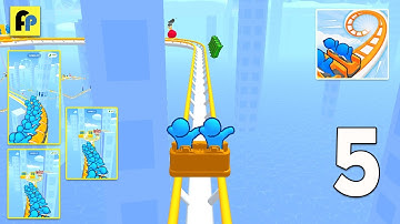 Runner Coaster - Walkthrough Gameplay Part 5 Levels 41 -50