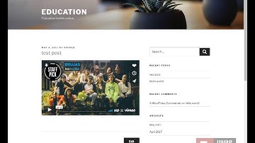 How to embed video from vimeo in WordPress