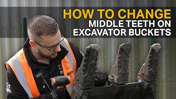HOW TO: Change the Middle Tooth of an Excavator Bucket in 2 Mins!