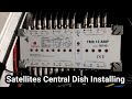 How to amplifier switch satellite dish installing   