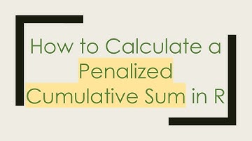 How to Calculate a Penalized Cumulative Sum in R