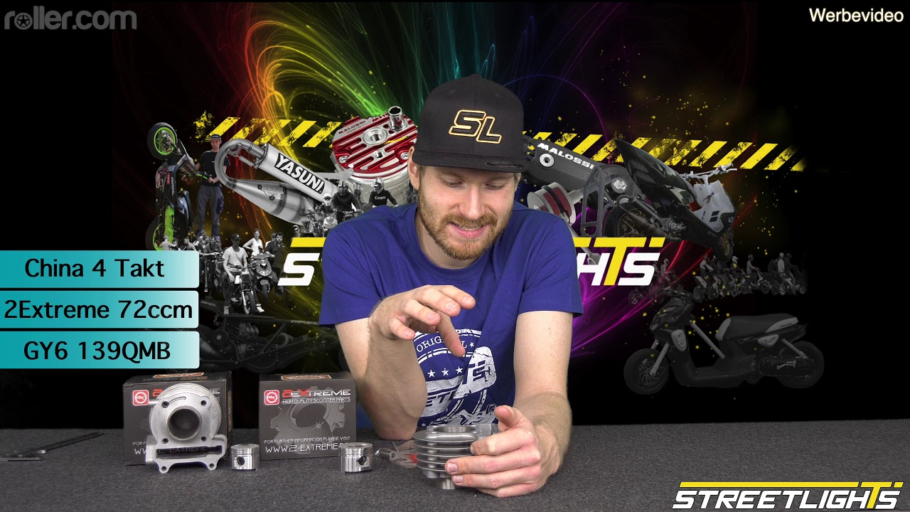 Streetlights.de & Roller.com China 4Takt Roller 72ccm Zylinder , Baotian, Benzhou, Rex, 139QMB