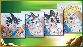 🔥⚡  Tutorial  Goku super saiyan  transformation endless card