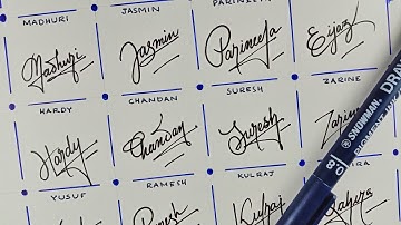 (PART-2) How to draw your own signature 😍| Calligraphy Signature tips @AnupCalligraphy #signature