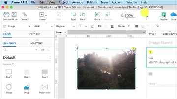 Axure RP 9, week 3.1, image widgets