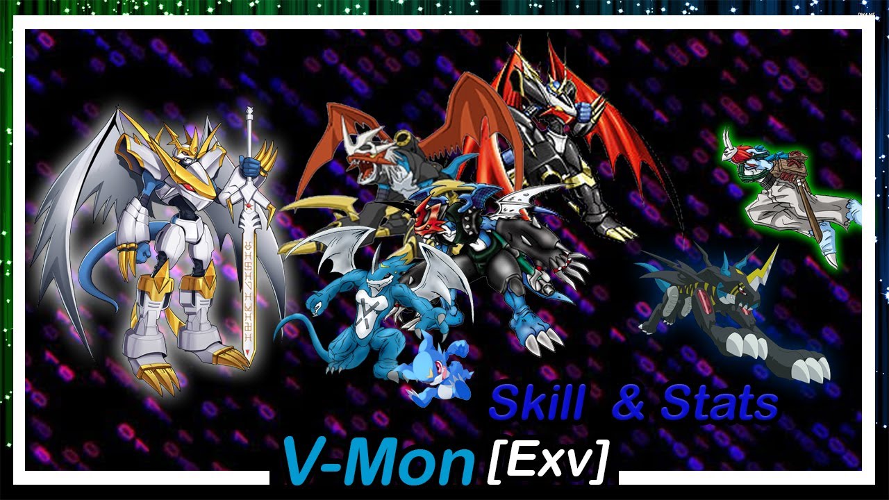 V-Mon (ExVmon) Line [DMO] Skills & Stats - YouTube