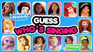 Guess Who's Singing 🎤🎙️🎶| Disney Song Quiz Challenge | Snow White, Moana, Elsa, Rapunzel, Mirabel