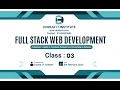 Full Stack Web Development Course | Class -03