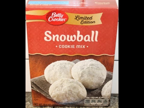 Betty Crocker Snowball Cookie Mix – Preparation & Review