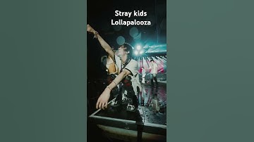 Stray kids at lollapalooza.  #straykids #felix #hyunjin #kpop #shorts #shortvideo