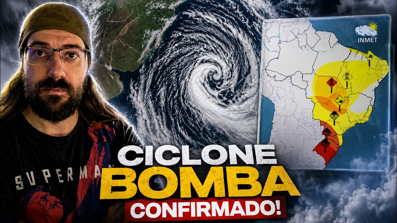 ALERTA: CICLONE BOMBA confirmado! Ventos de mais de 100 km/h e temporais!
