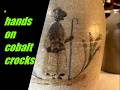 HANDS ON MUSEUM POTS cobalt salt glaze, crocks, jars, jugs (493 #pottersjournal )
