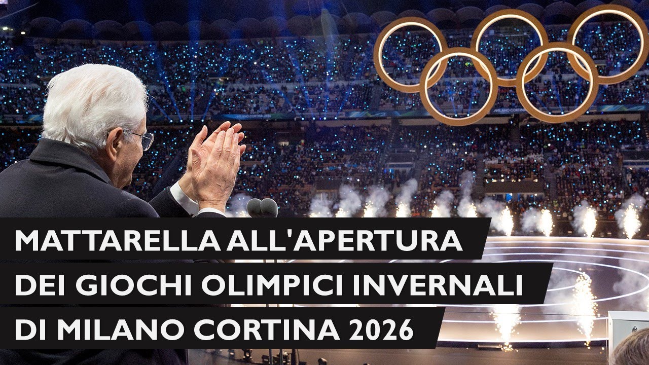 Mattarella all'apertura dei Giochi Olimpici Invernali di Milano Cortina 2026