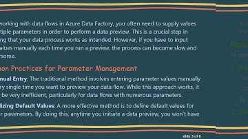 Efficient Ways to Debug Data Flow in Azure Data Factory with Parameters