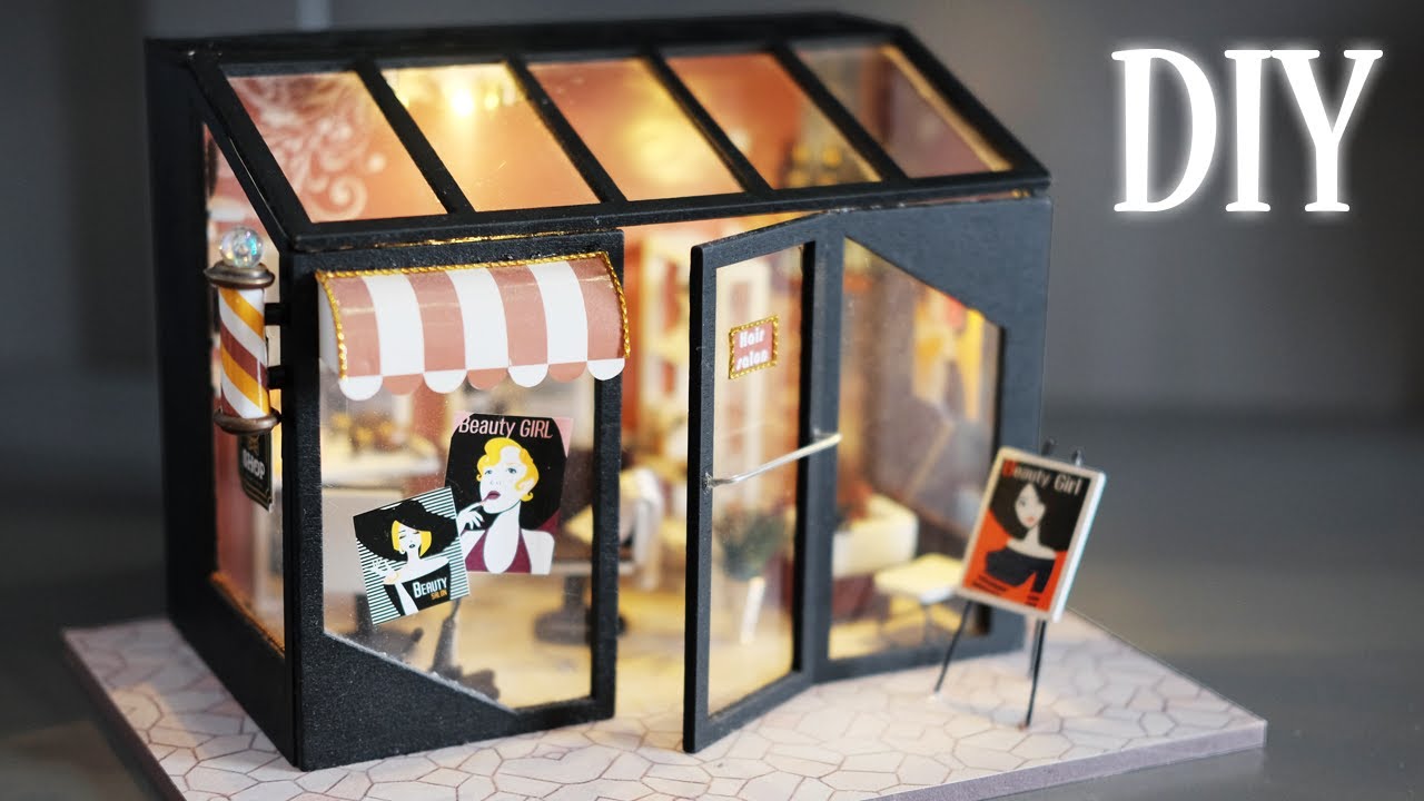 DIY Miniature Dollhouse Kit || Hair Salon - Miniature Land