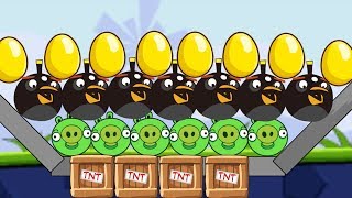 Angry Birds Bomb 2 - BOMBER BIRD PROTECT GOLDEN EGG KICK BAD PIGGIES!! screenshot 5
