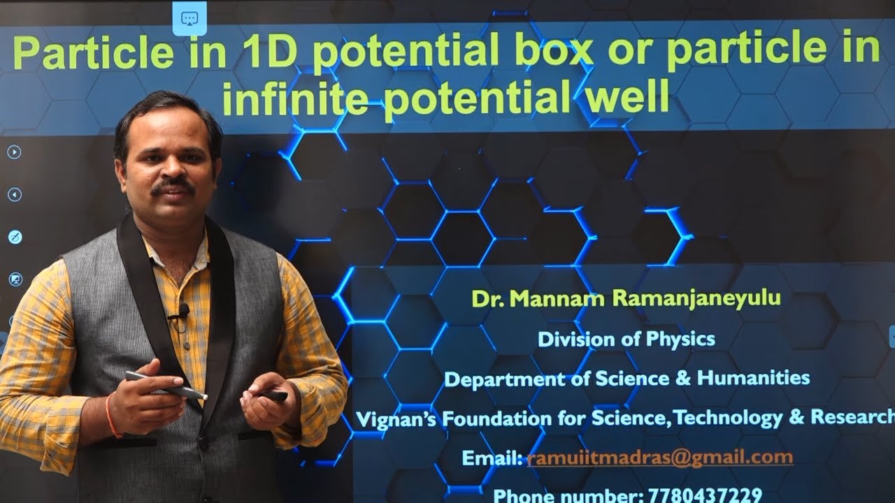 2.8 Particle in 1D box | Dr. Ramu Mannam