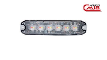 Z-W04 dual red white LED strobe lighthead warning