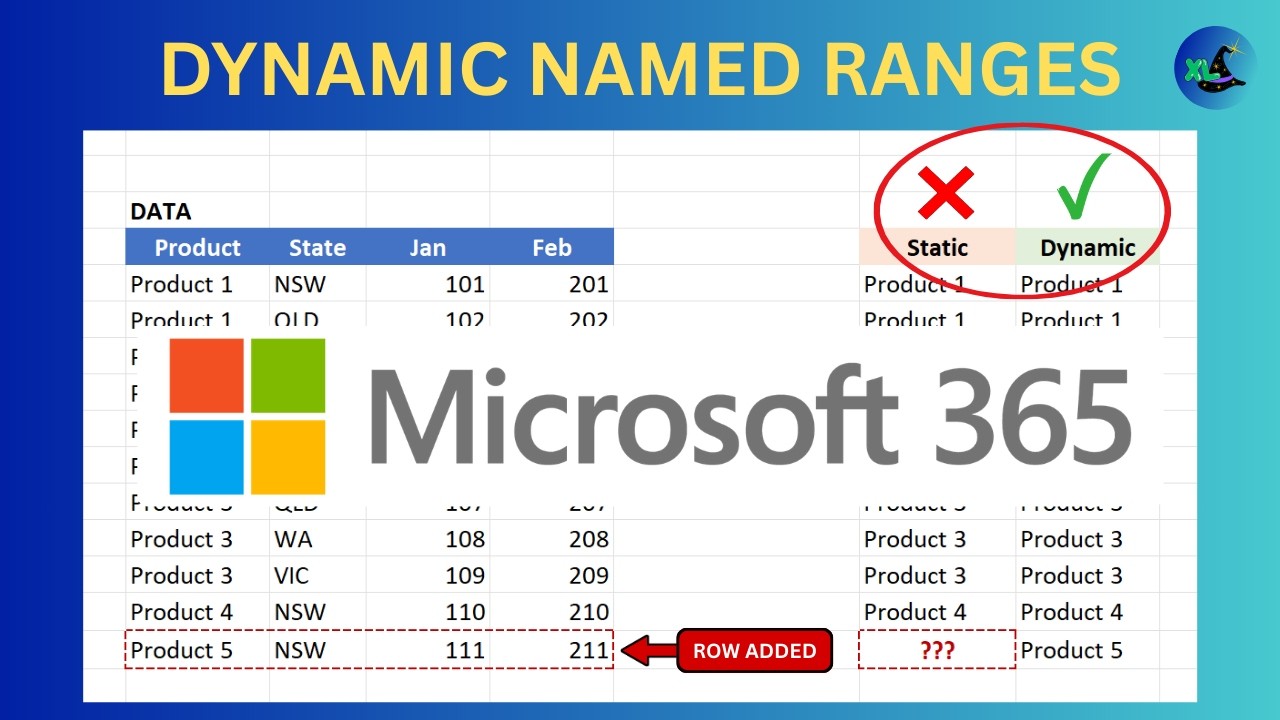 Dynamic Named Ranges For MS 365