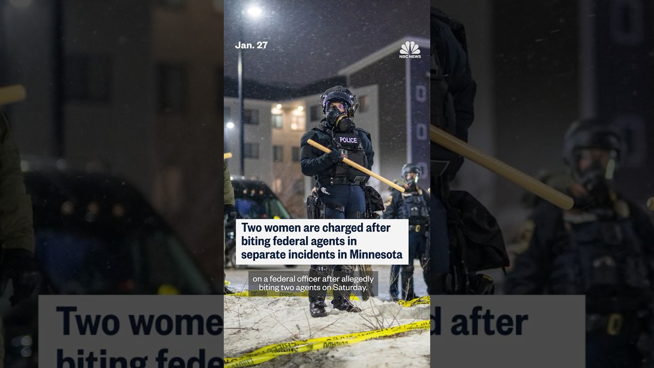 Two women charged after biting agents in Minnesota