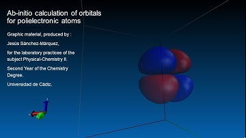 Lithium Atom Orbitals. Performed using ab-initio method: Density Functional Theory (DFT). #Atoms