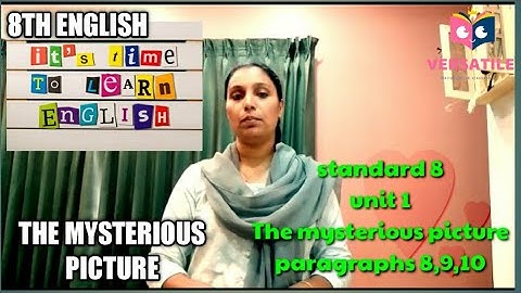 8th English | The mysterious picture video | class 4 |english | class 8 |by dailyenglishclassroom