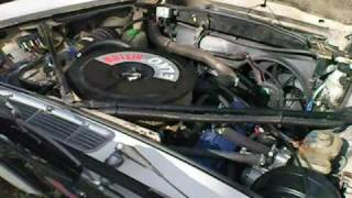 look and hard cold start Jag V8