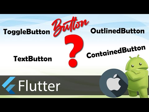 Tipos de botões no Flutter, diferenças, quando e onde usar cada um (Text, Elevated e Outline Button)