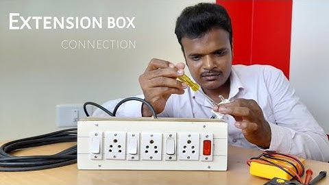 how to make extension box at home|ms chinnasamy electric |MS