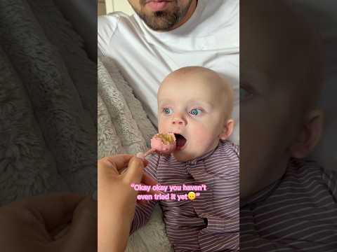 Baby Tries Cake Pop For The First Time