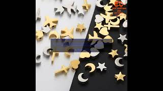 1005004145270727 5pcs Stainless Steel Polish Love Heart Beads Star Airplane Spacer Bead