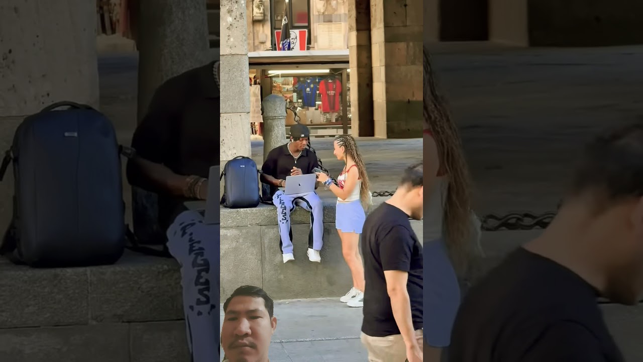 Beautiful girl walking alone