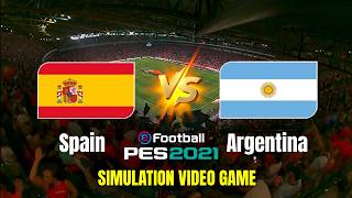 Tây Ban Nha vs Argentina Không dễ khuất phục nhà ĐKVĐ|SimulationVideo Games screenshot 5