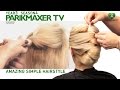 Оригинальная торжественная прическа Amazing simple hairstyle парикмахер тв parikmaxer.tv