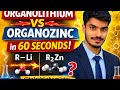 Organolithium vs Organozinc in 60 Seconds ⚡ | Organic Chemistry Trick | MSc Chemistry