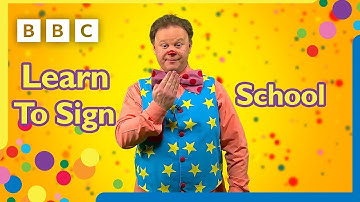 Learn to sign School 🎓🚸👩‍🏫 | Mr Tumble and Friends
