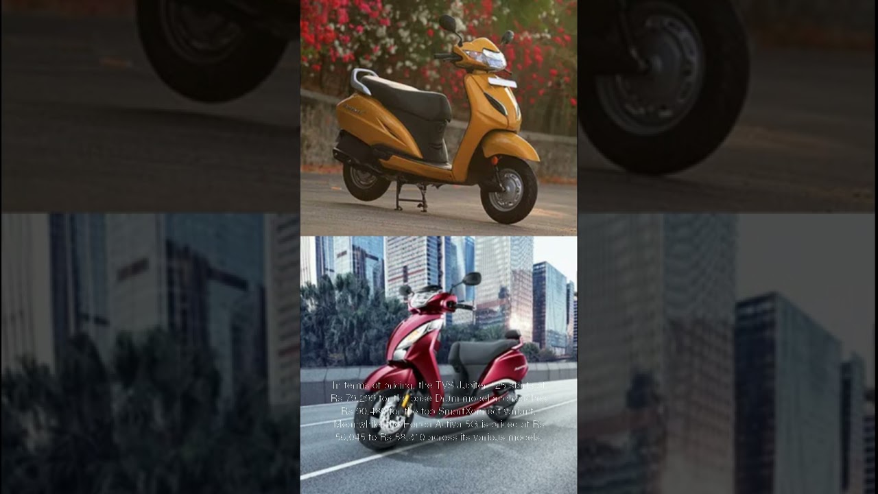 Honda Activa 5G vs TVS Jupiter 125: Price, Specs, Features Compared