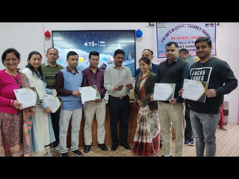 Five Days in Service Teacher's Training on Generic Issue/ DIET Nahan/ Video Editing By Aarti Sharma