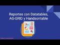 Reportes con Datatables, AG-GRID y Handsontable