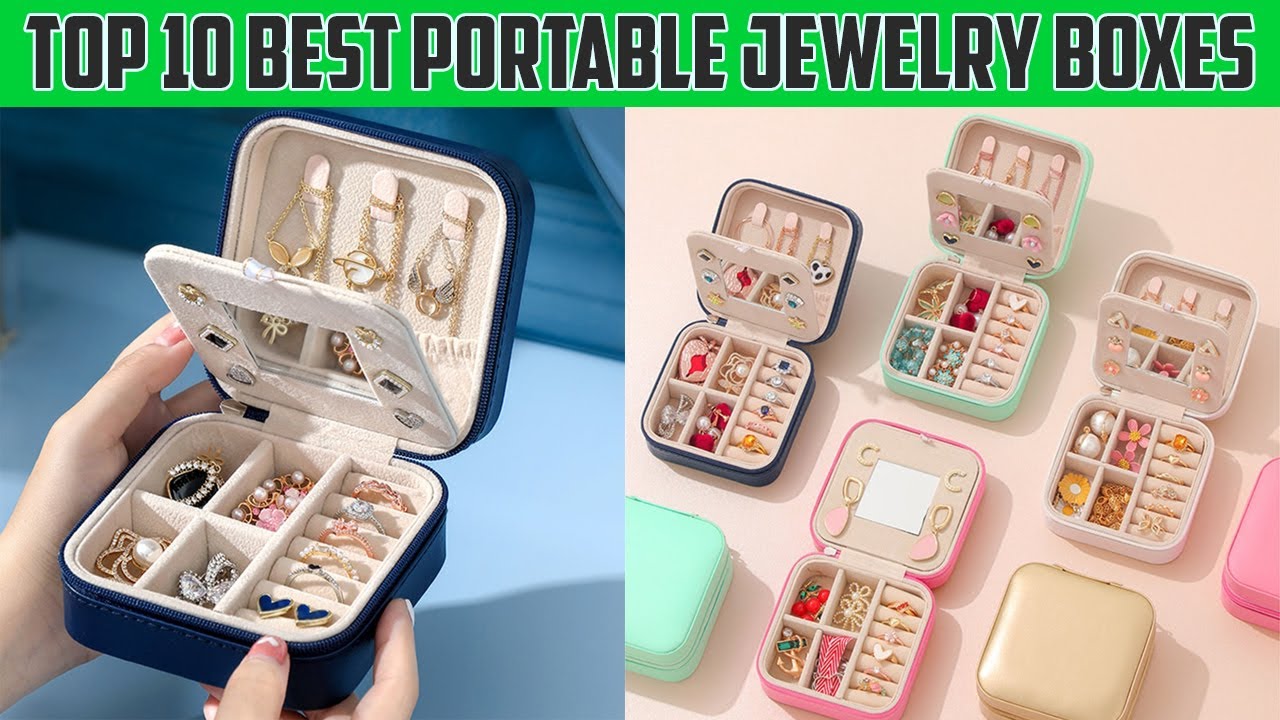 Fashion Portable Velvet Jewelry Ring Jewelry Display Organizer Box