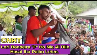 Lori Bandeira Fretilin Ho Nia Ai Rin Hasai Iha Palku Leten.