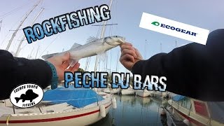 Rockfishing en port , pêche du bars [GO-PRO]