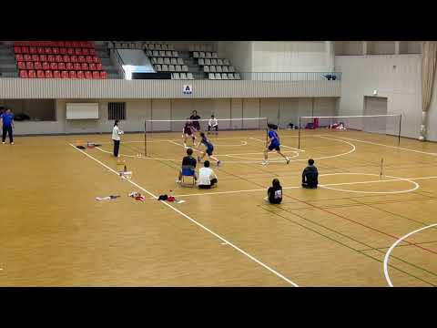 守山市民総スポ 混合ダブルス試合動画｜ラリー間カット【バドミントン】