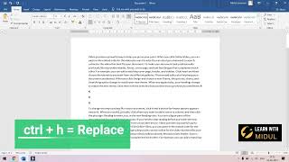 How to Remove unnecessary spaces, and line breaks in MS Word