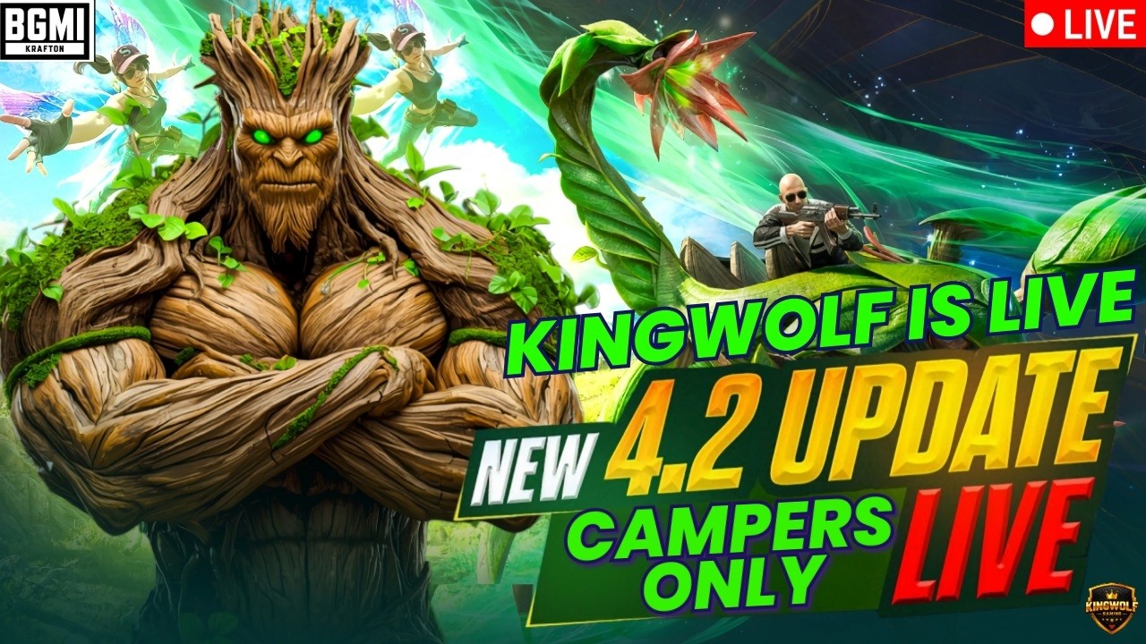 MAGIC CARPET = FREE KILLS | BGMI 4.2 LIVE | KINGWOLF IS LIVE 