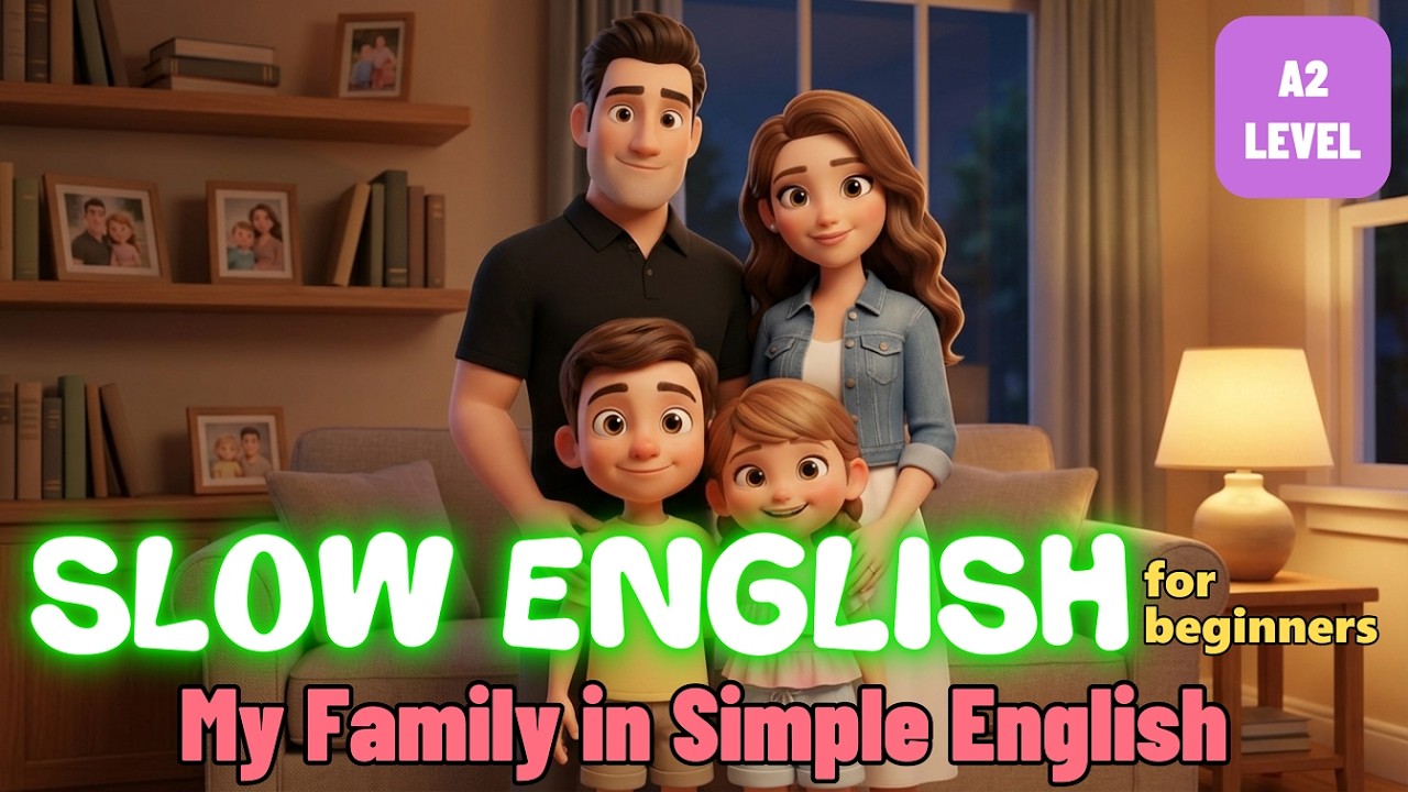 My Family in Simple English | Easy English Listening Lessons (A2 Level)