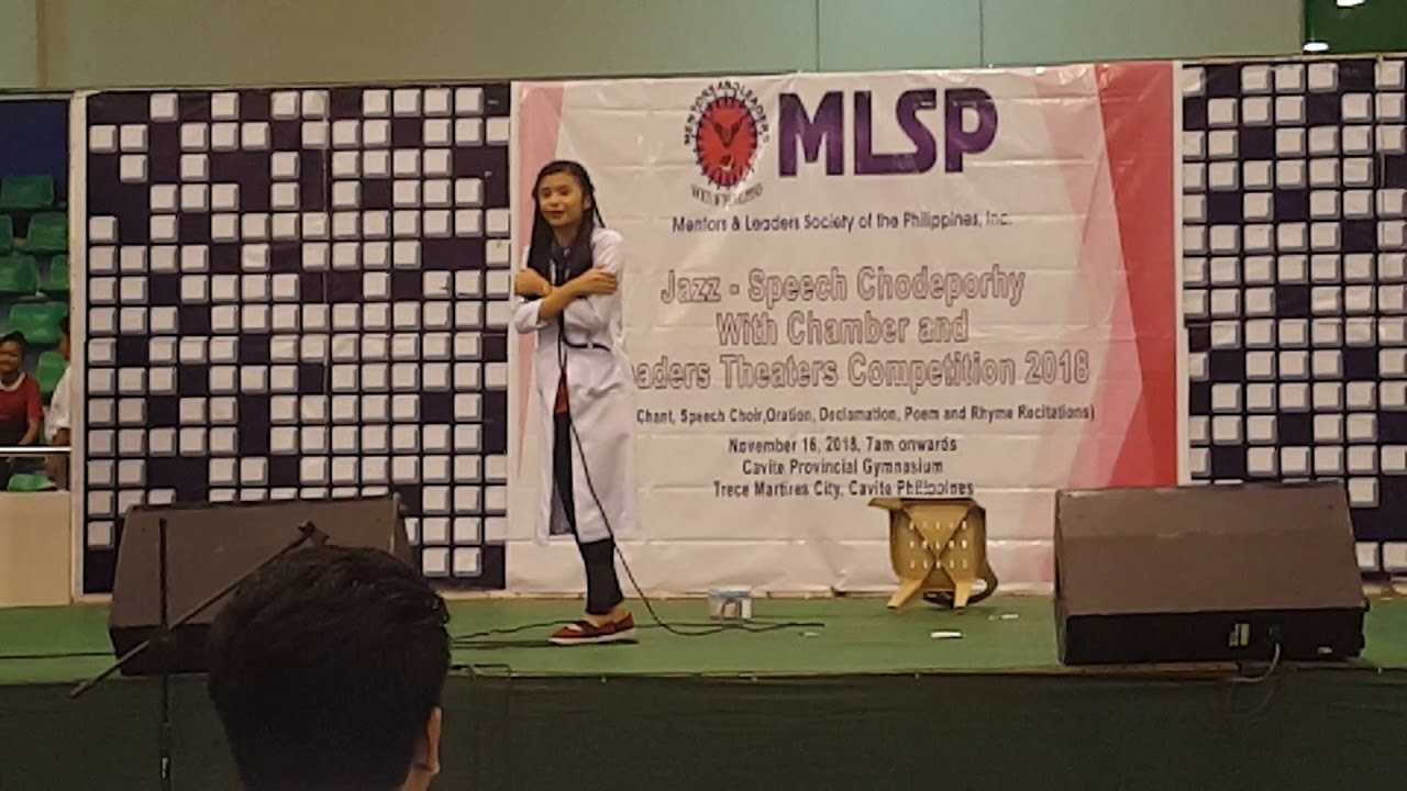 Declamation Champion I killed her (Kairey Stephanie Cua)