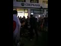 dance on street after FIFA world cup Russia 2018 match.